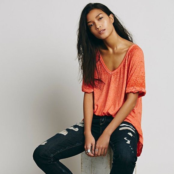 Free People Tops - Free People We The Free Free Fallin Burnout Tee